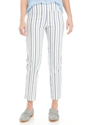womens red pull on pants