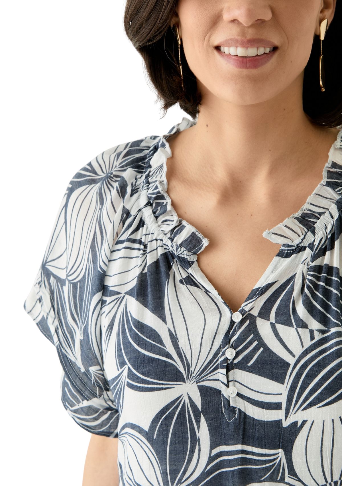 Petite Flutter Sleeve Midi Dress