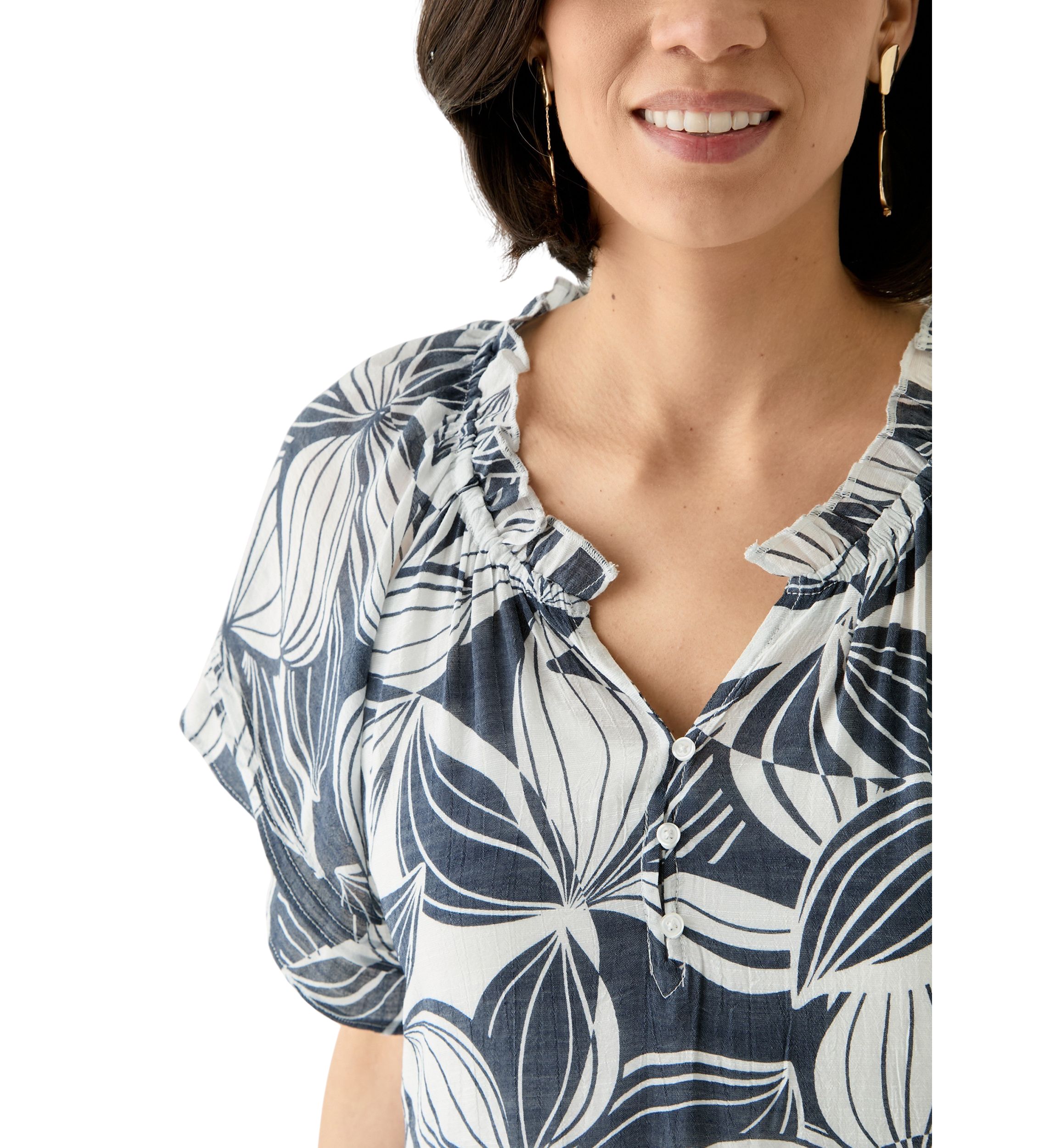 Petite Flutter Sleeve Midi Dress
