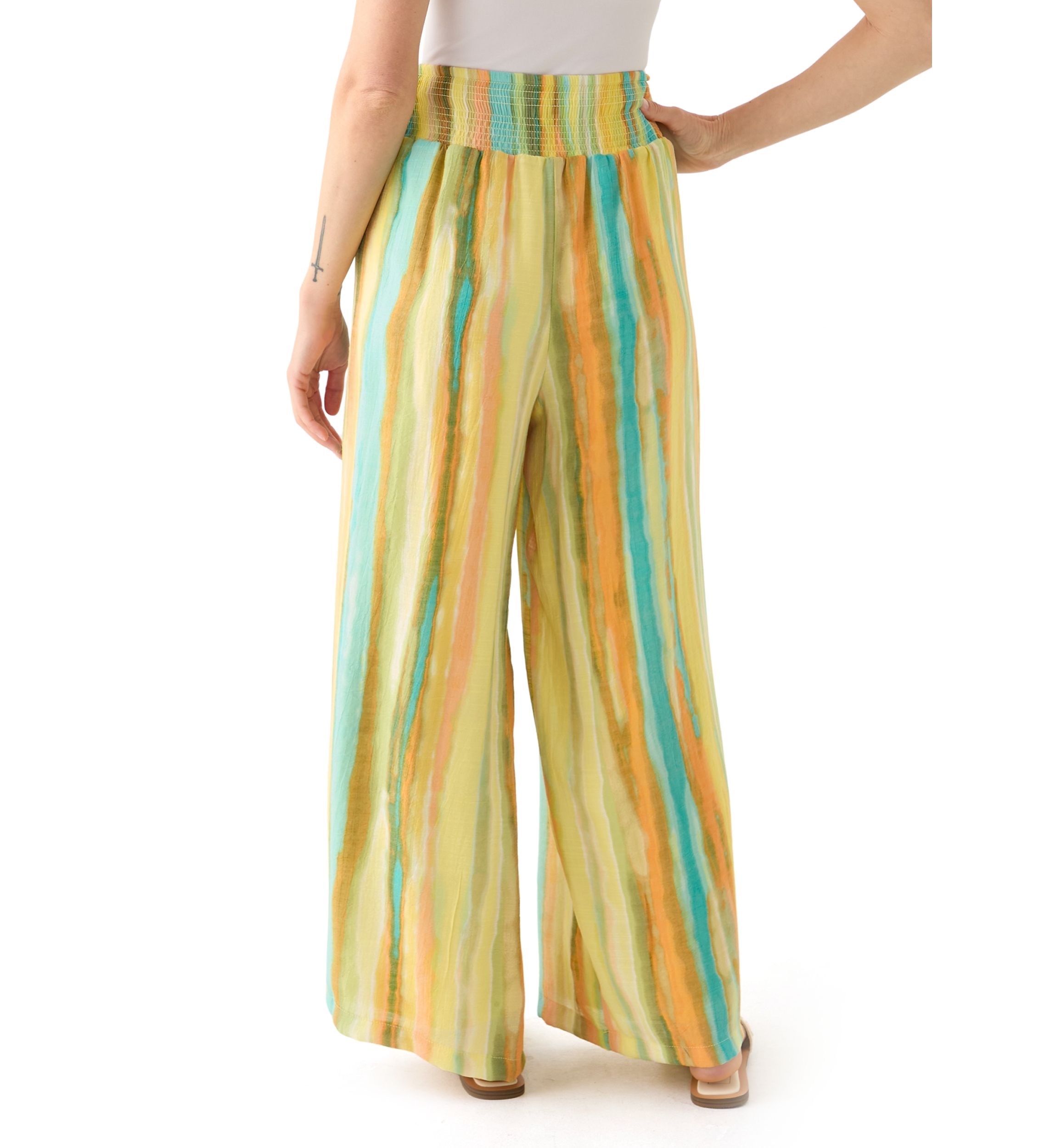 Petite Striped Trousers