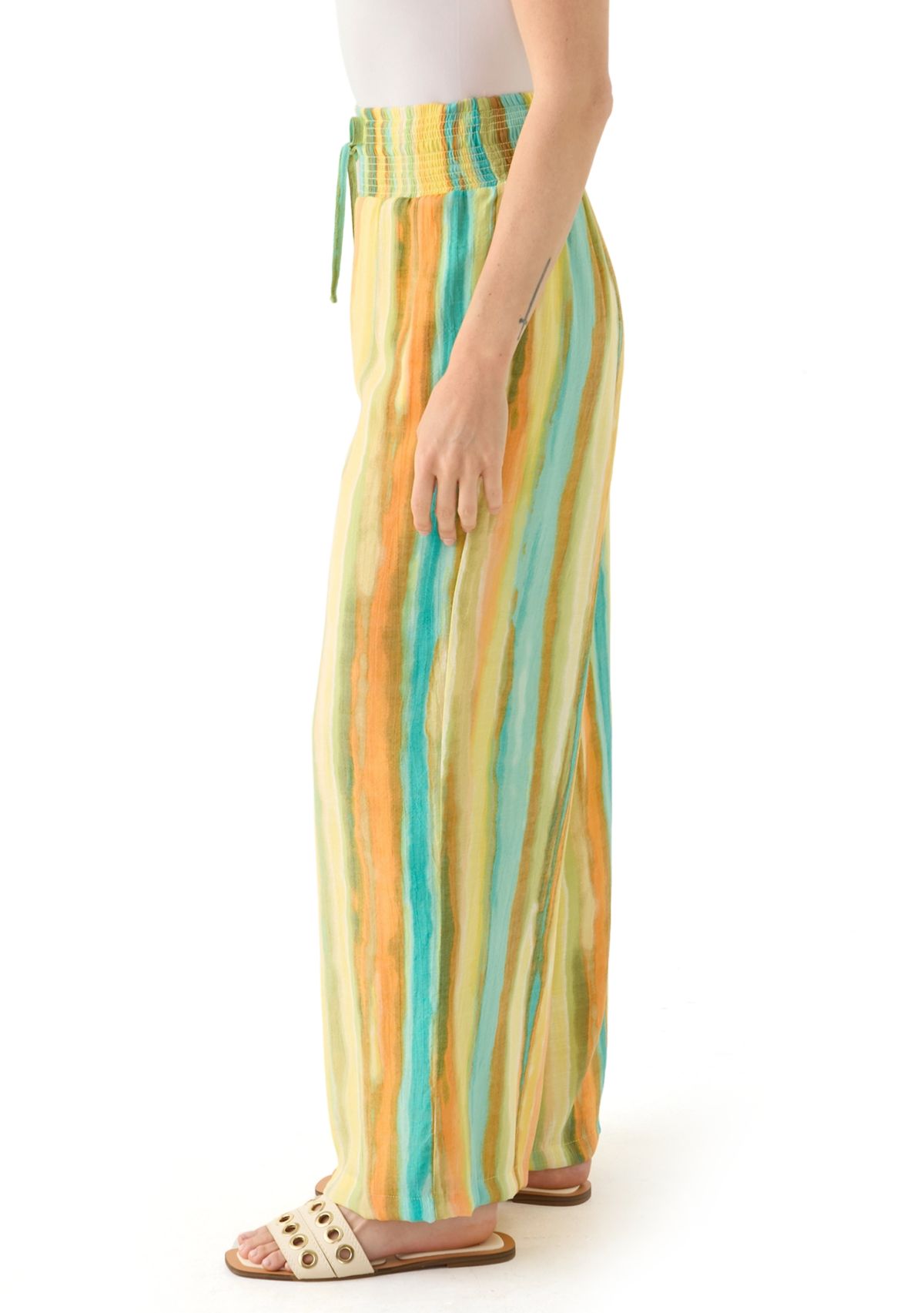 Petite Striped Trousers