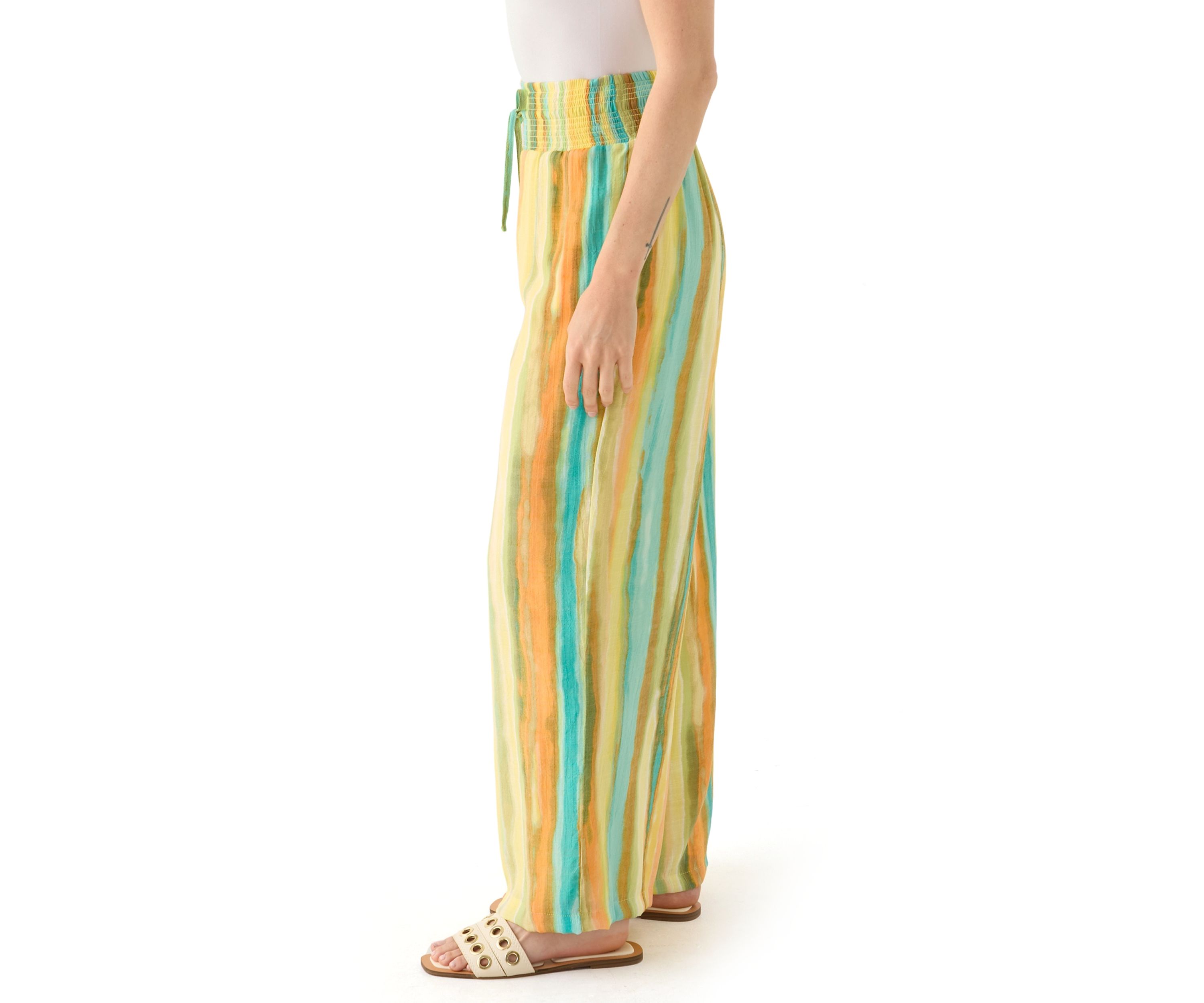Petite Striped Trousers