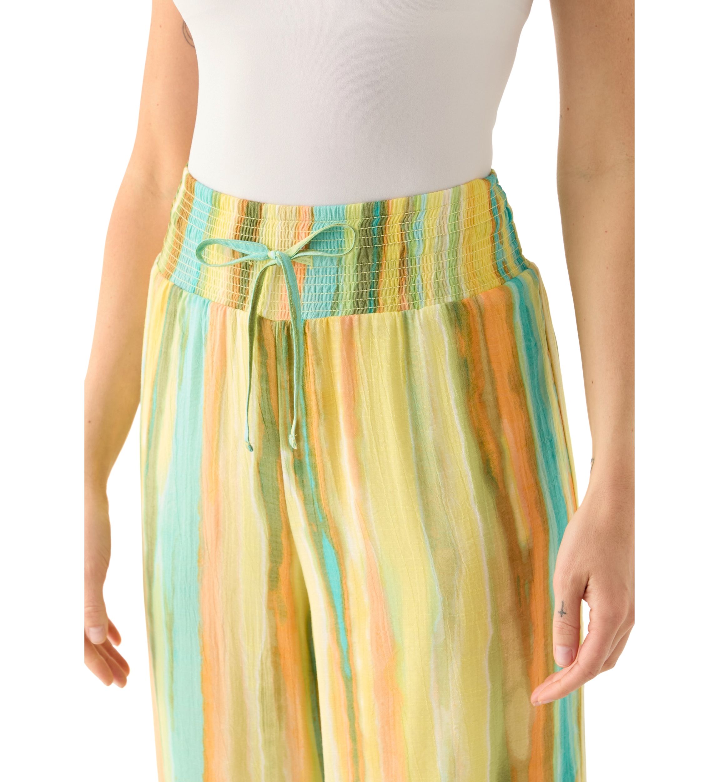 Petite Striped Trousers