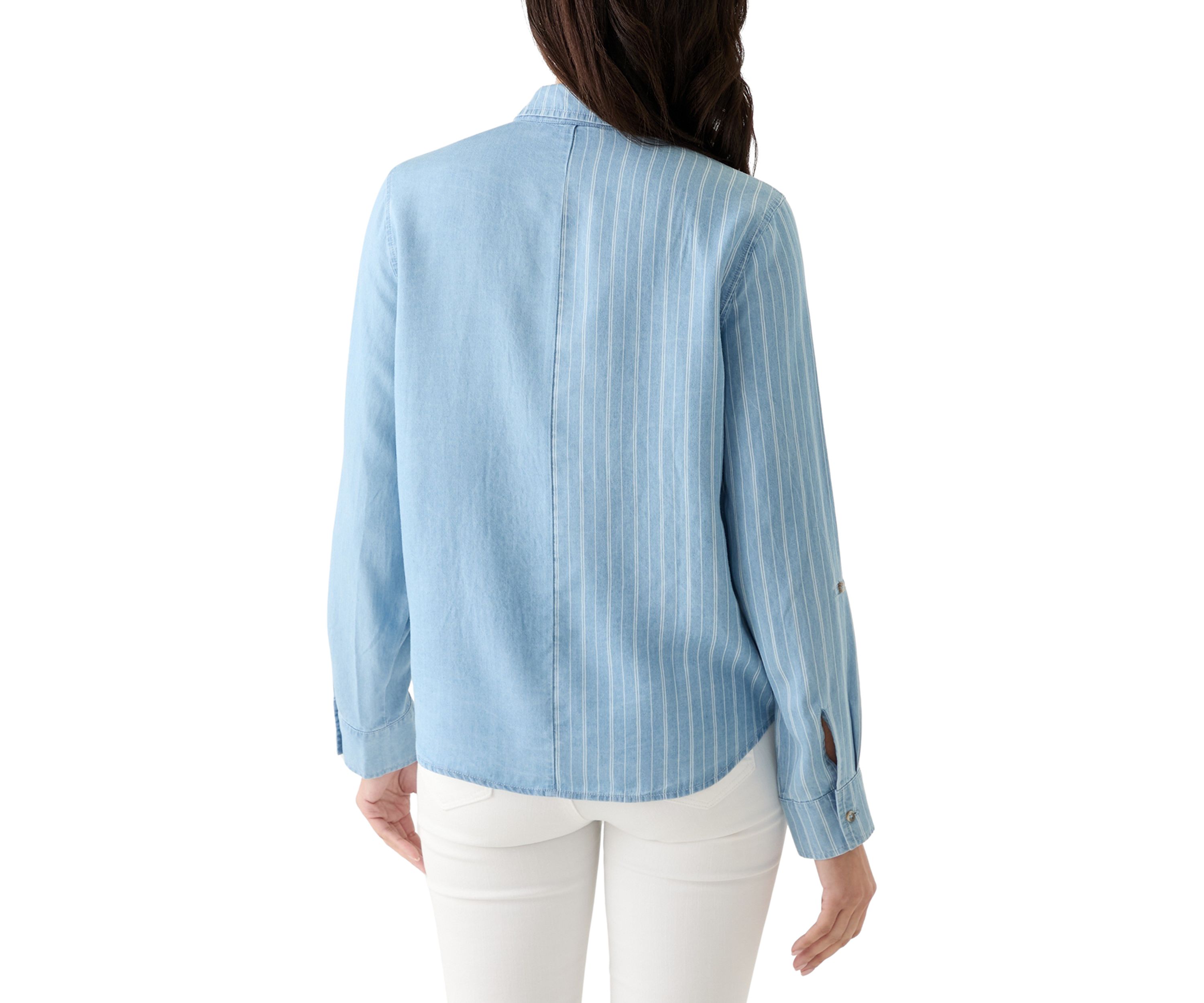 Womens Long Sleeve Tie Front Top