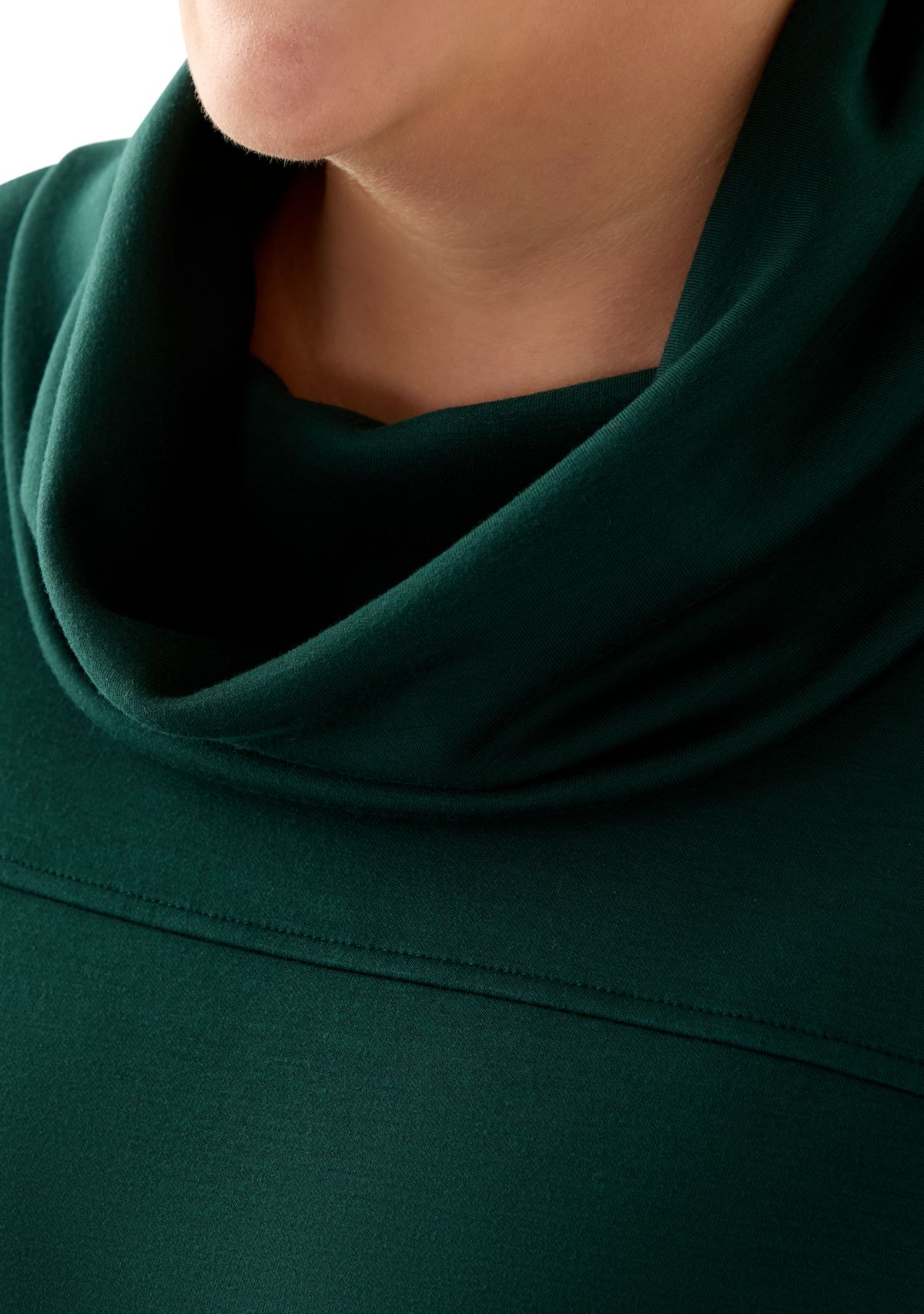 Plus Size Freeflow Cowl Neck Sweater with Zippers