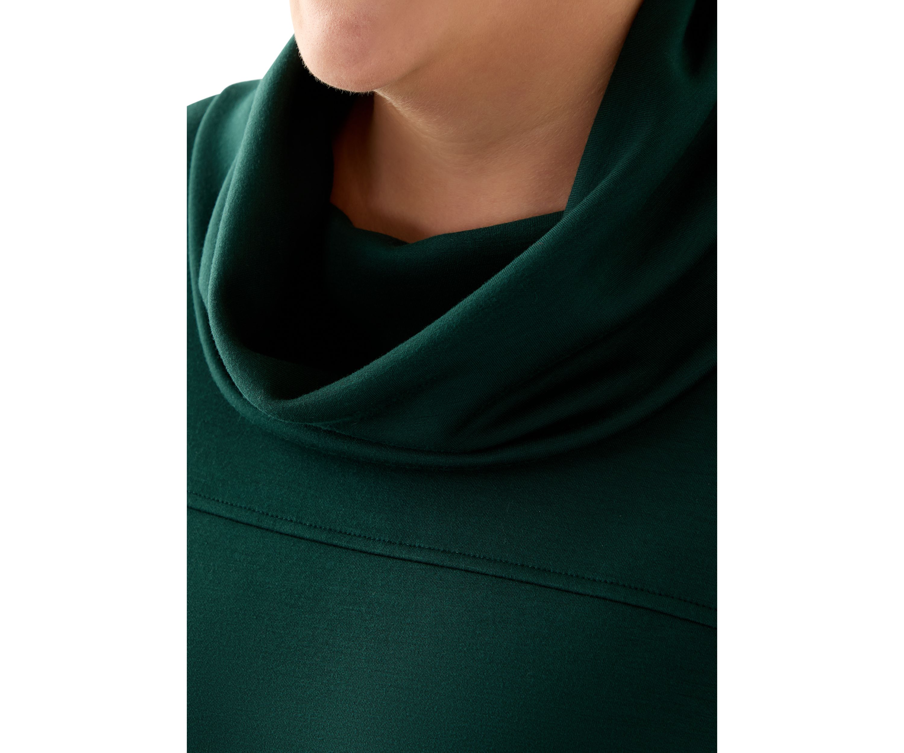 Plus Size Freeflow Cowl Neck Sweater with Zippers