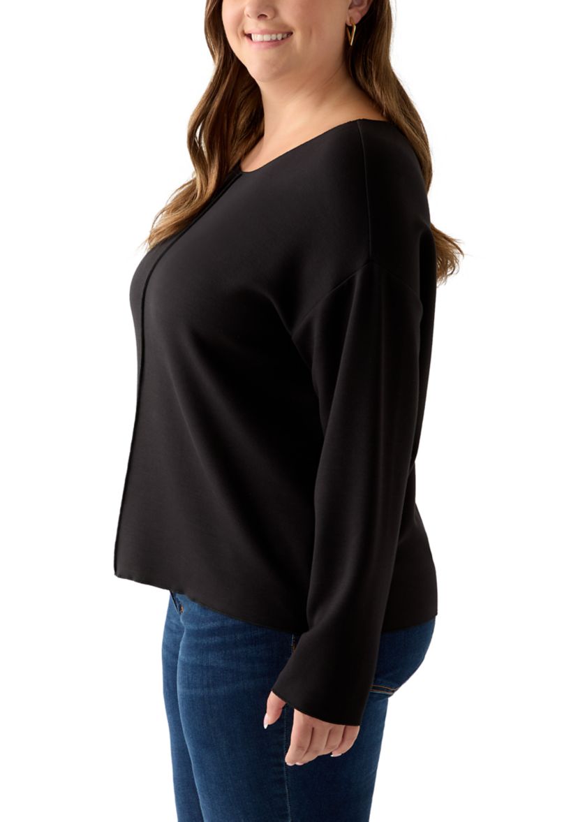 Plus Size Long Sleeve Freeflow Top 