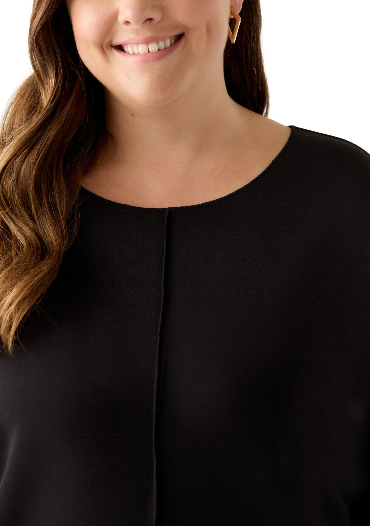 Plus Size Long Sleeve Freeflow Top 