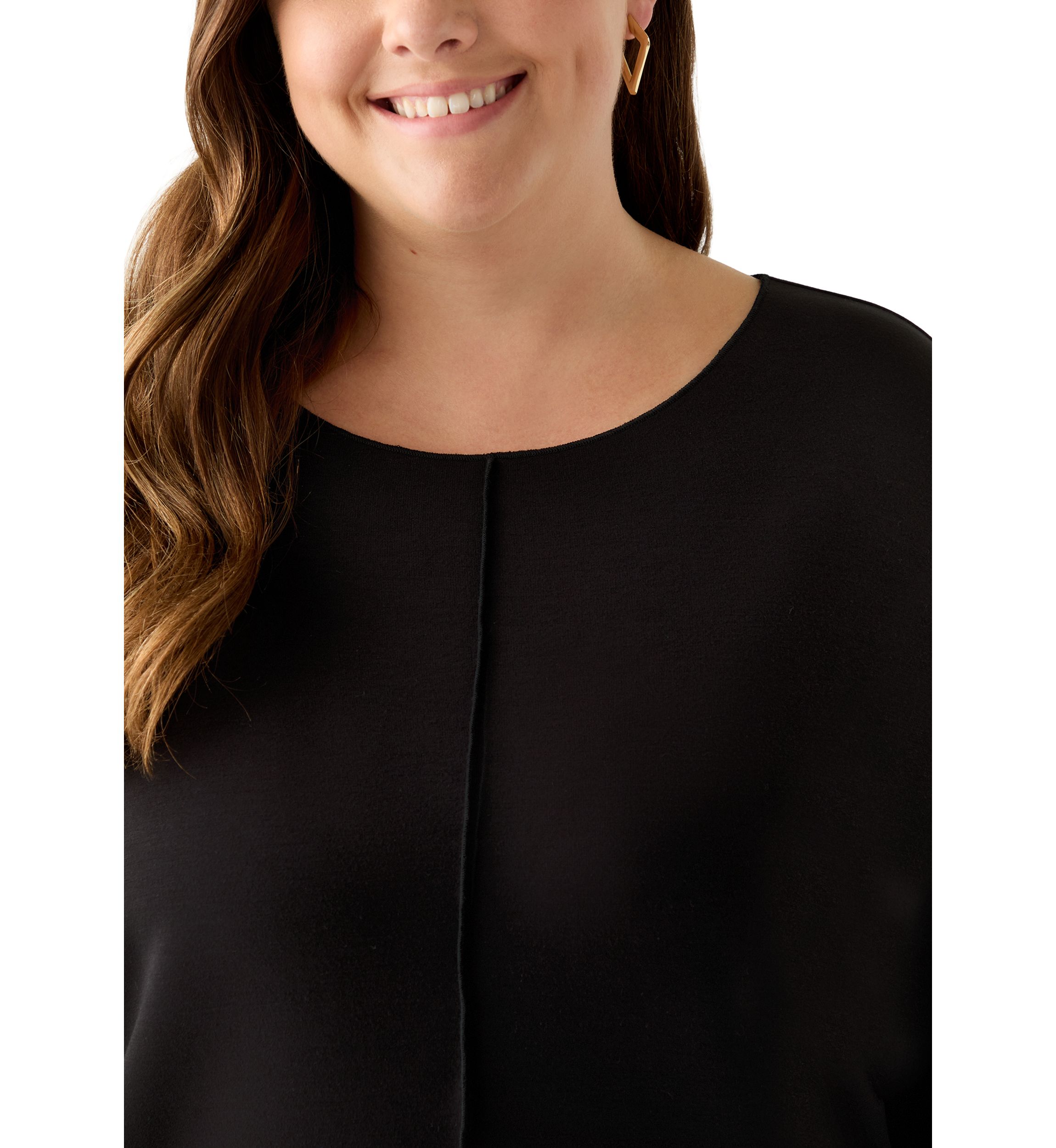 Plus Size Long Sleeve Freeflow Top 
