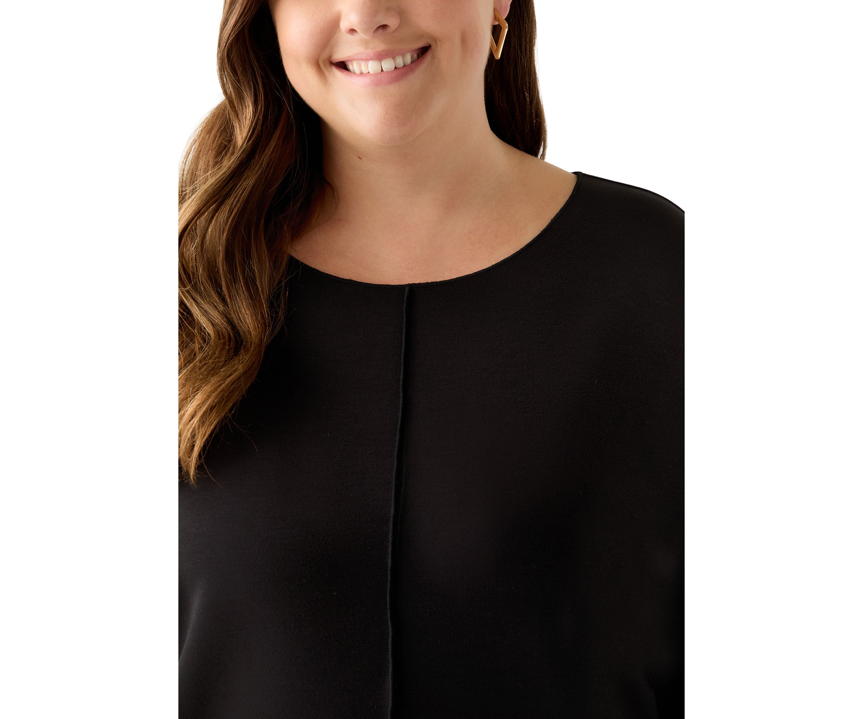 Plus Size Long Sleeve Freeflow Top 