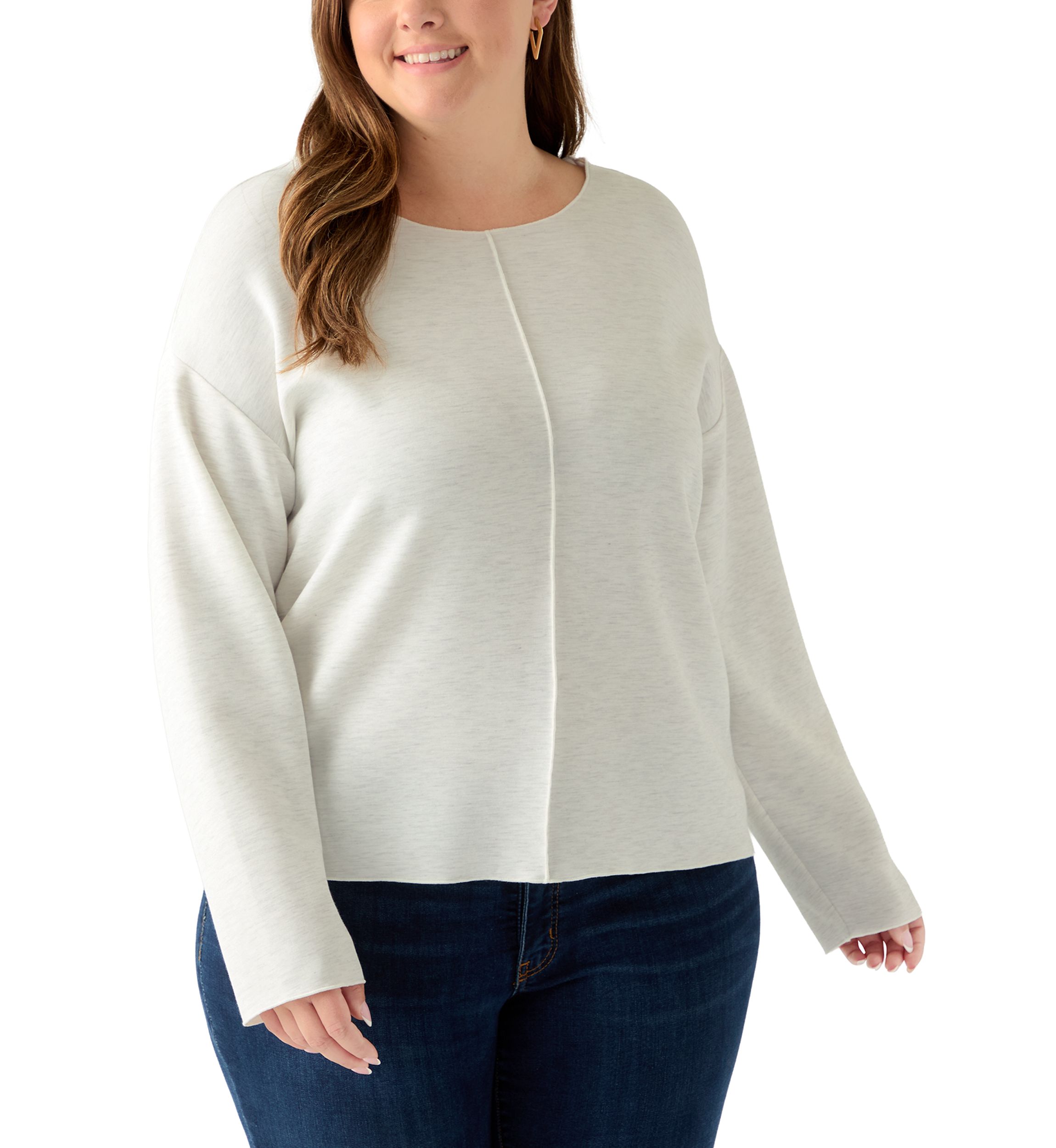   Plus Size Long Sleeve Freeflow Top 