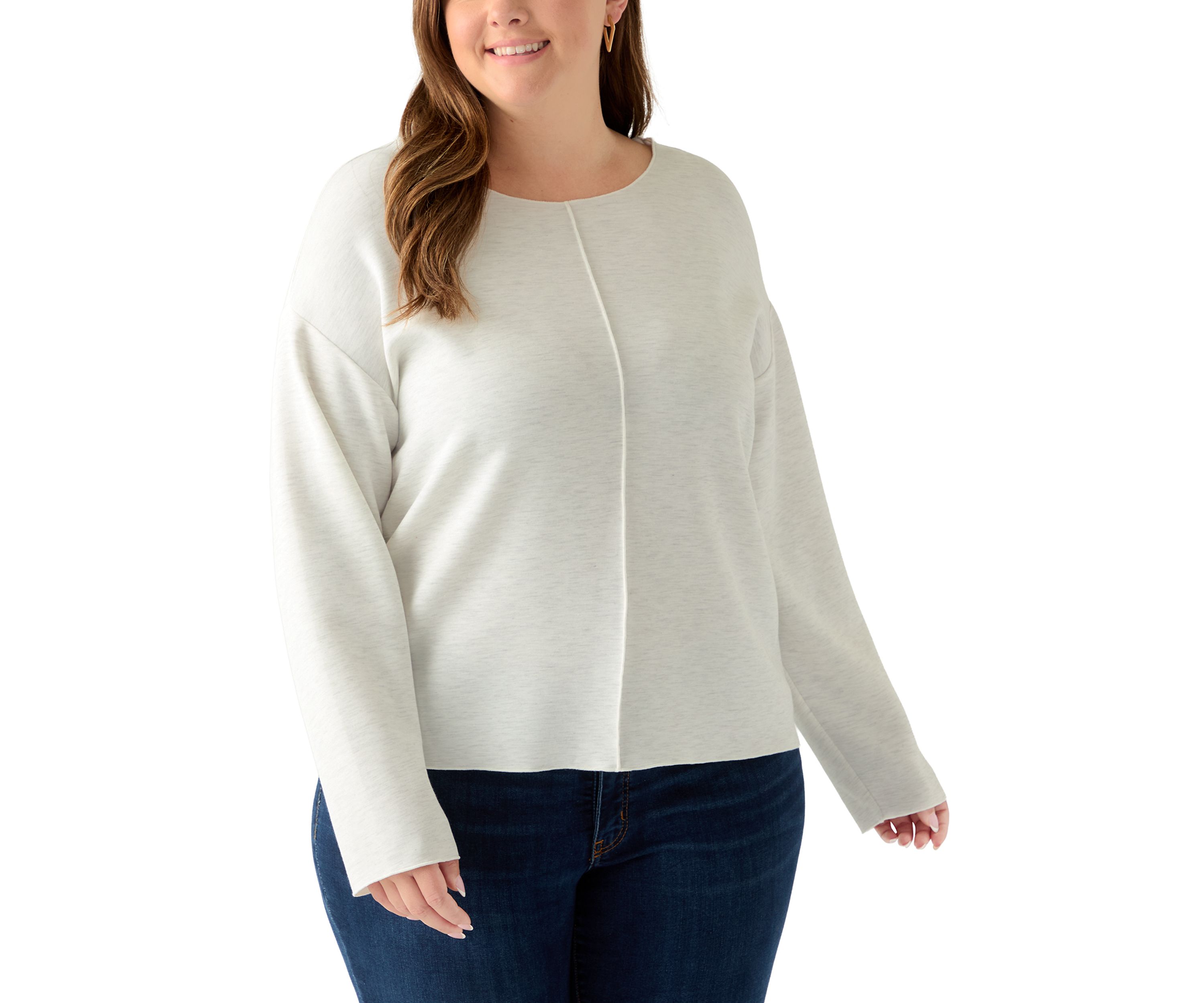   Plus Size Long Sleeve Freeflow Top 