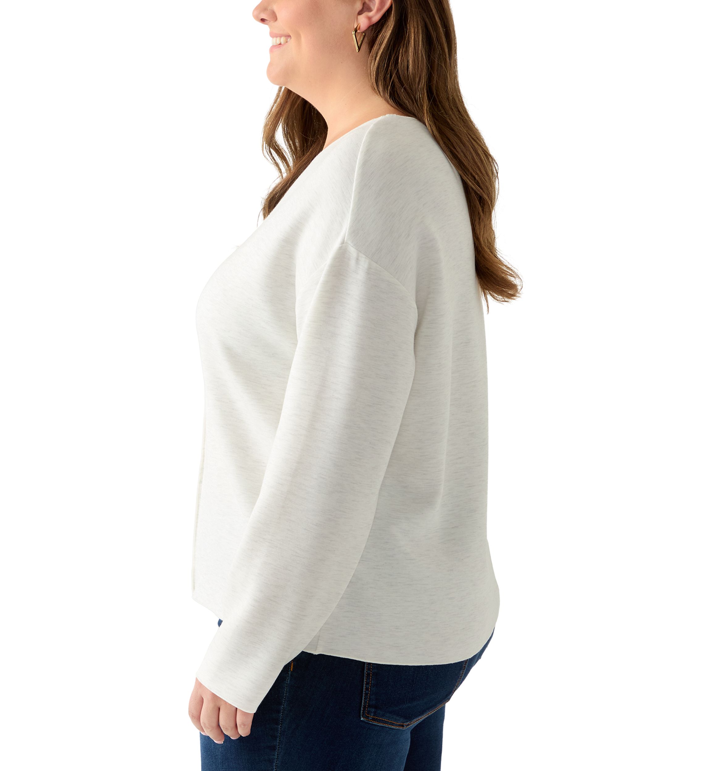   Plus Size Long Sleeve Freeflow Top 