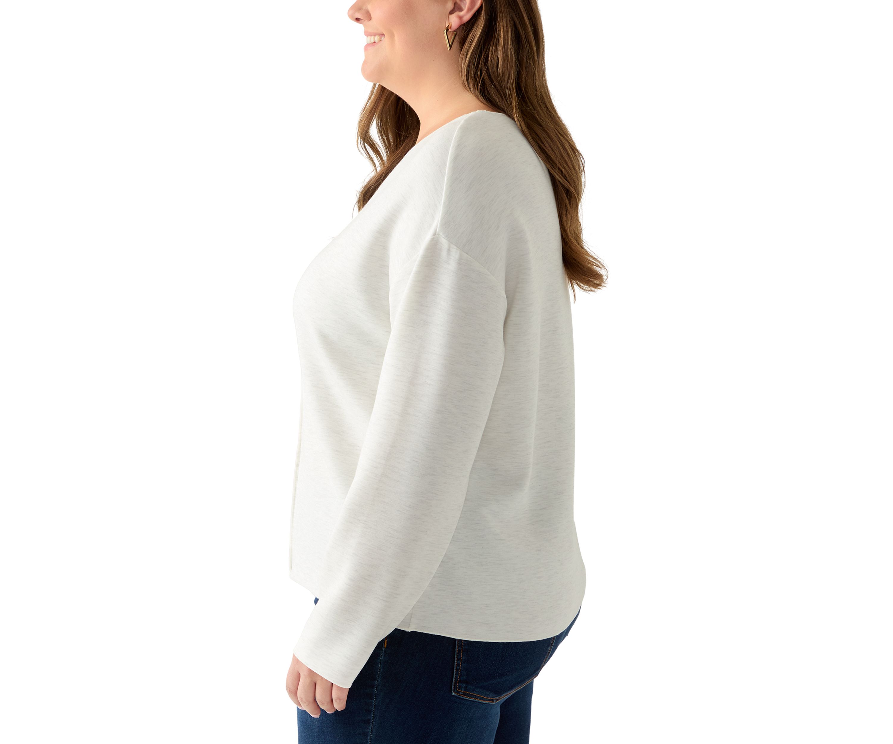   Plus Size Long Sleeve Freeflow Top 
