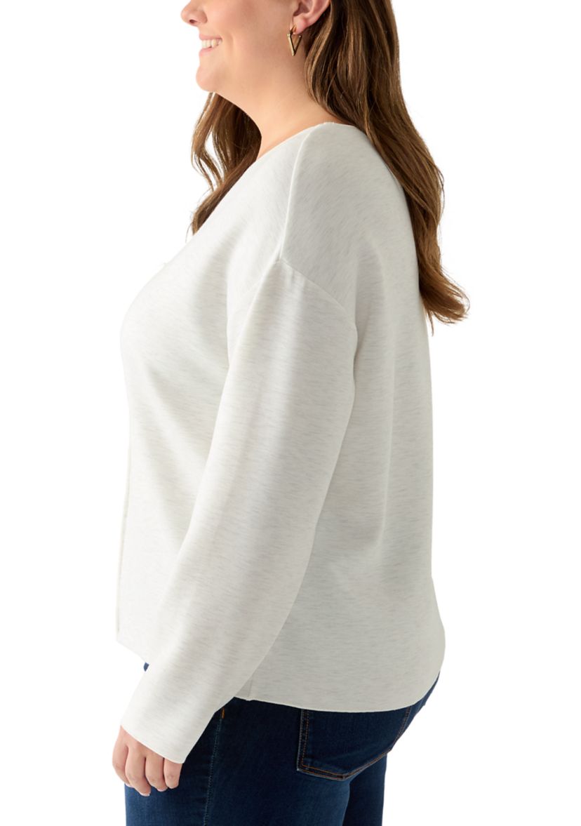   Plus Size Long Sleeve Freeflow Top 