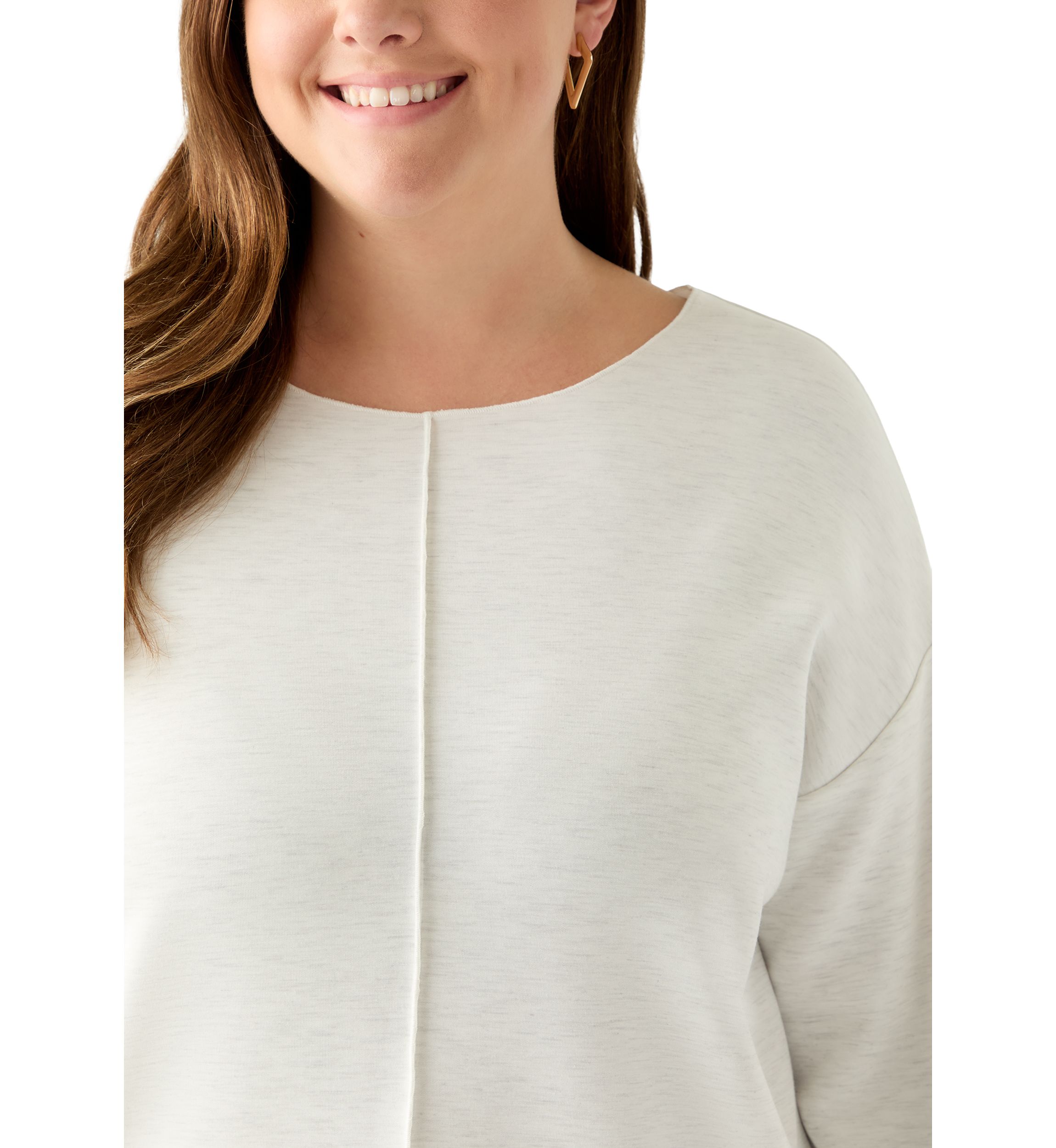   Plus Size Long Sleeve Freeflow Top 