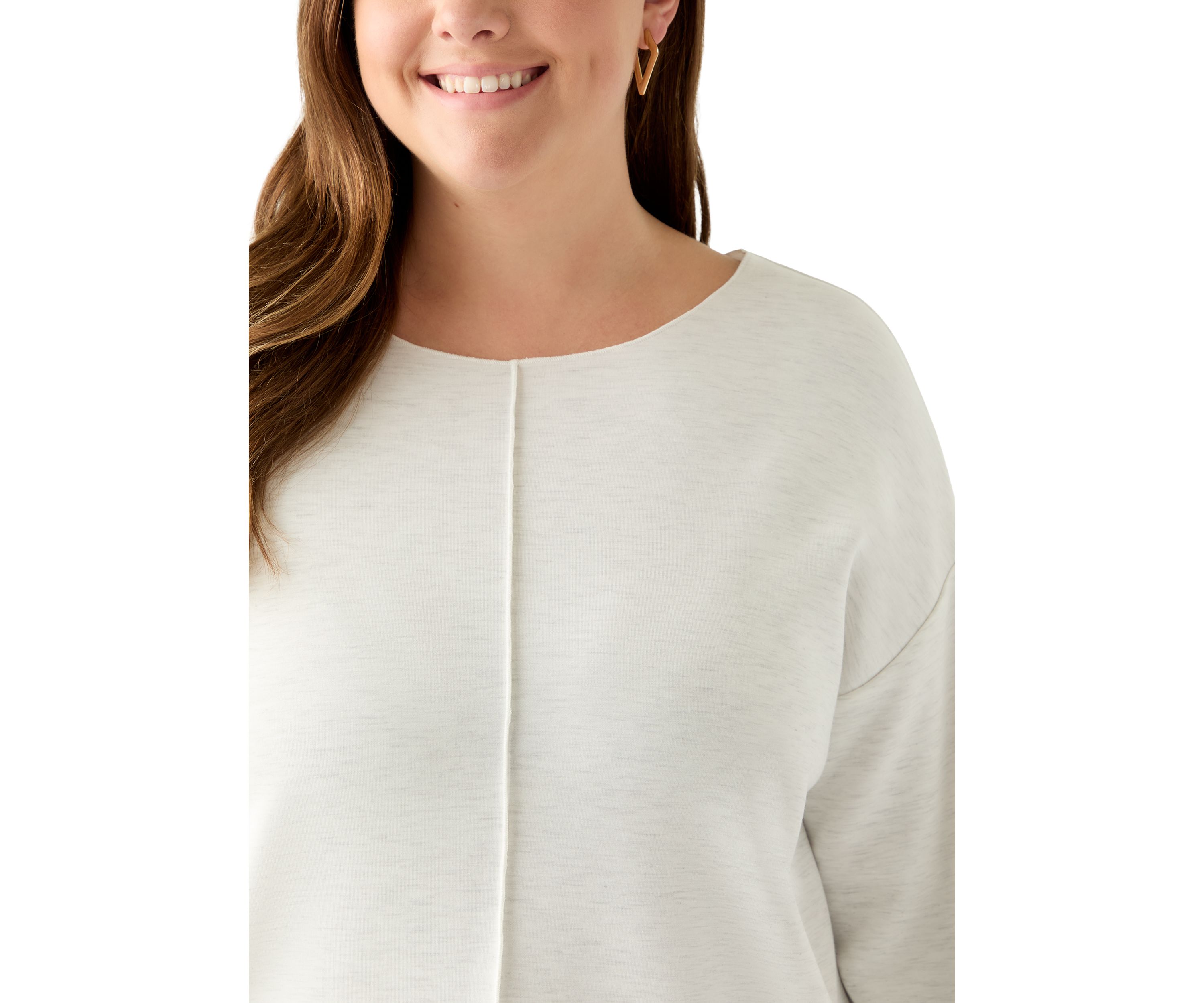   Plus Size Long Sleeve Freeflow Top 