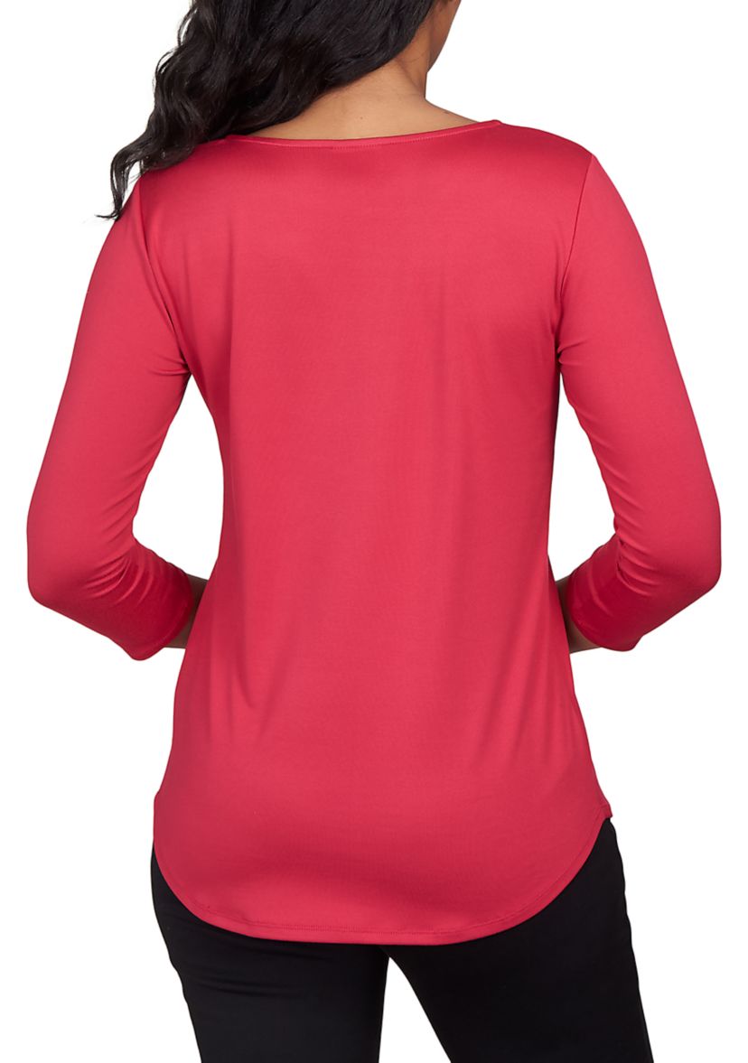 Womens Solid Jersey Top