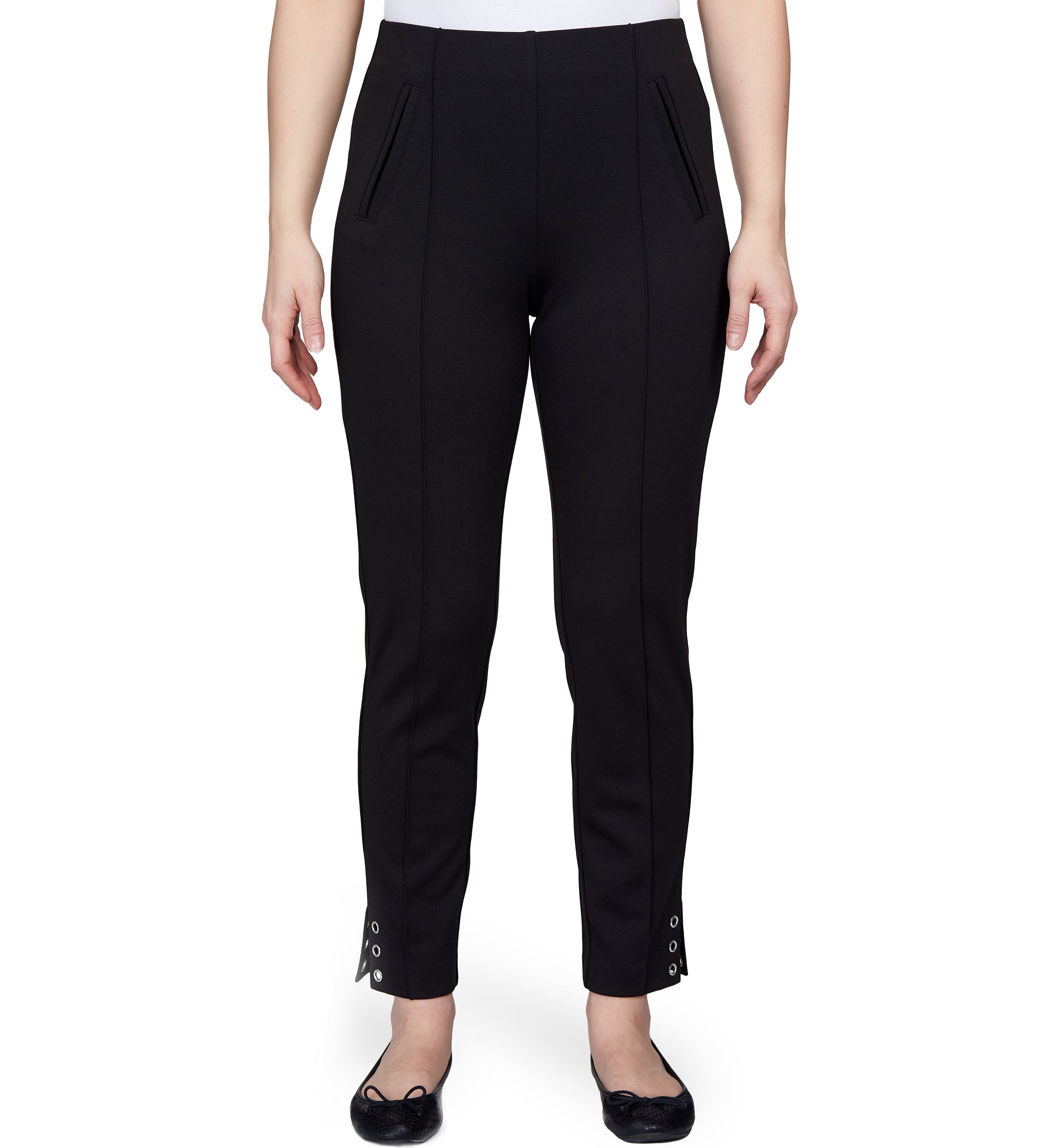 Womens Pull On Ponte Pants