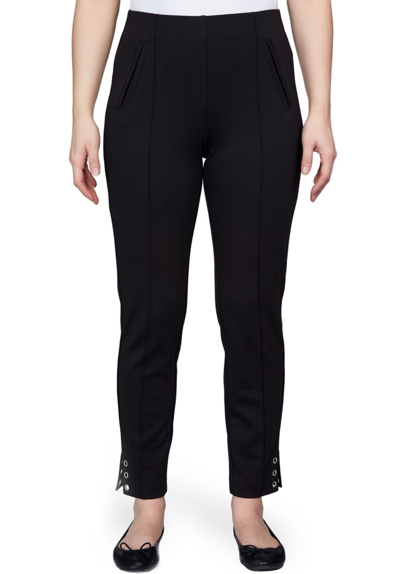 Womens Pull On Ponte Pants