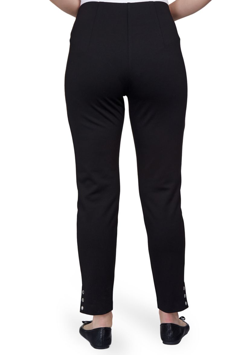 Womens Pull On Ponte Pants