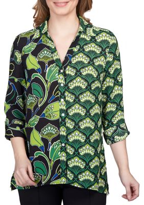 Women's Combo Lotus Printed Crepe Top