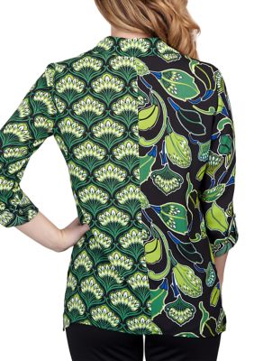 Women's Combo Lotus Printed Crepe Top