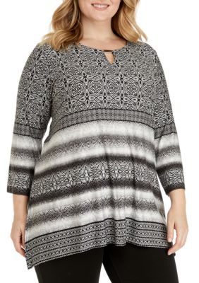 Ruby Rd Plus Size Shark Bite Top Belk 6978