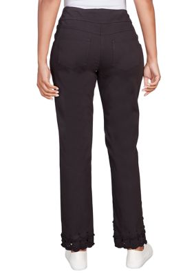 Simply Emma Size 16W pull-on Women's dress pants color black has
