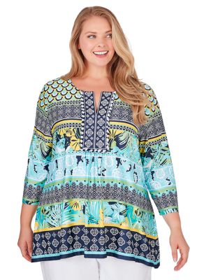 ruby rd tops: Women's Plus Size Clothing