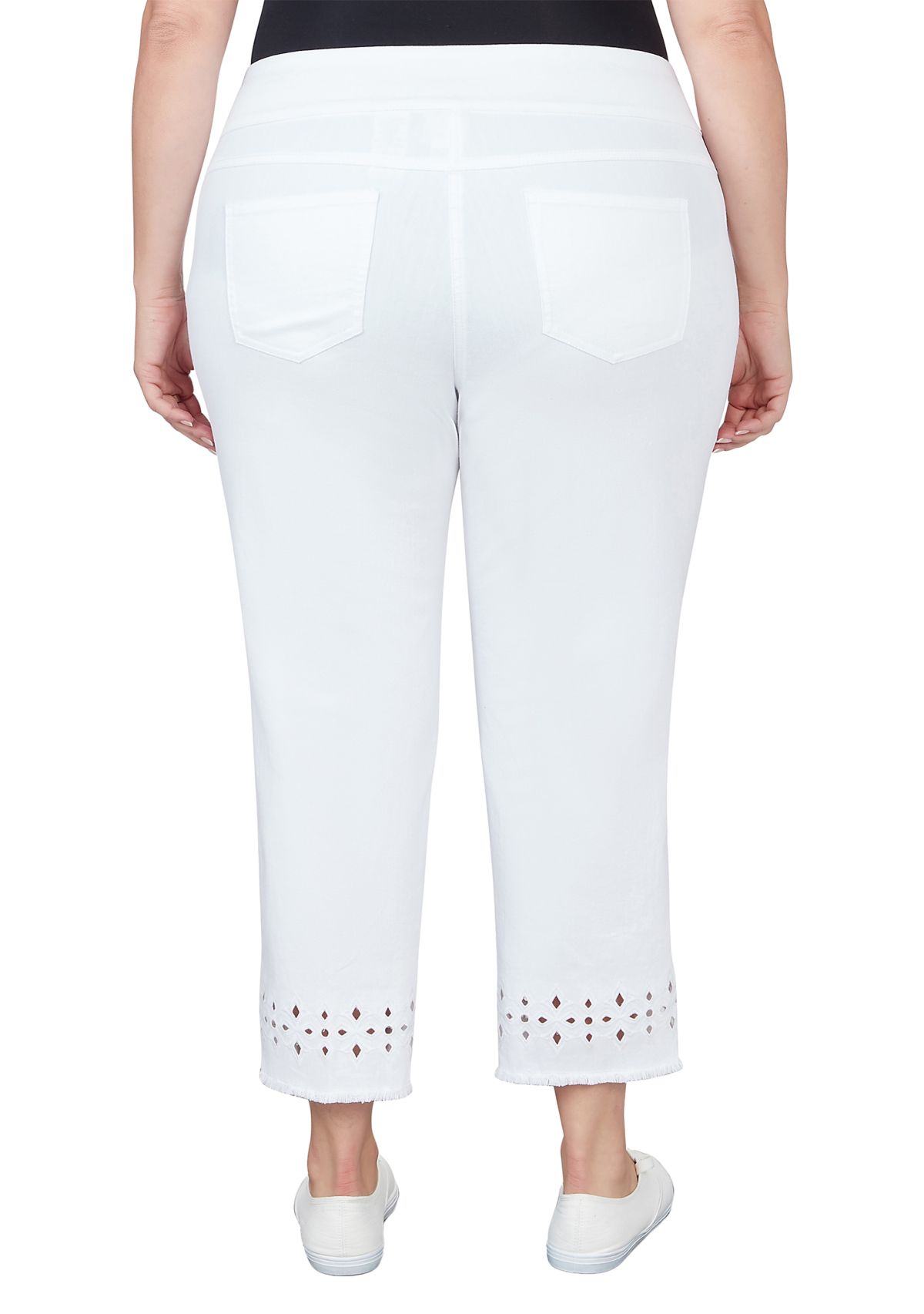 Plus Size Pull On Colored Stretch Denim Jeans 