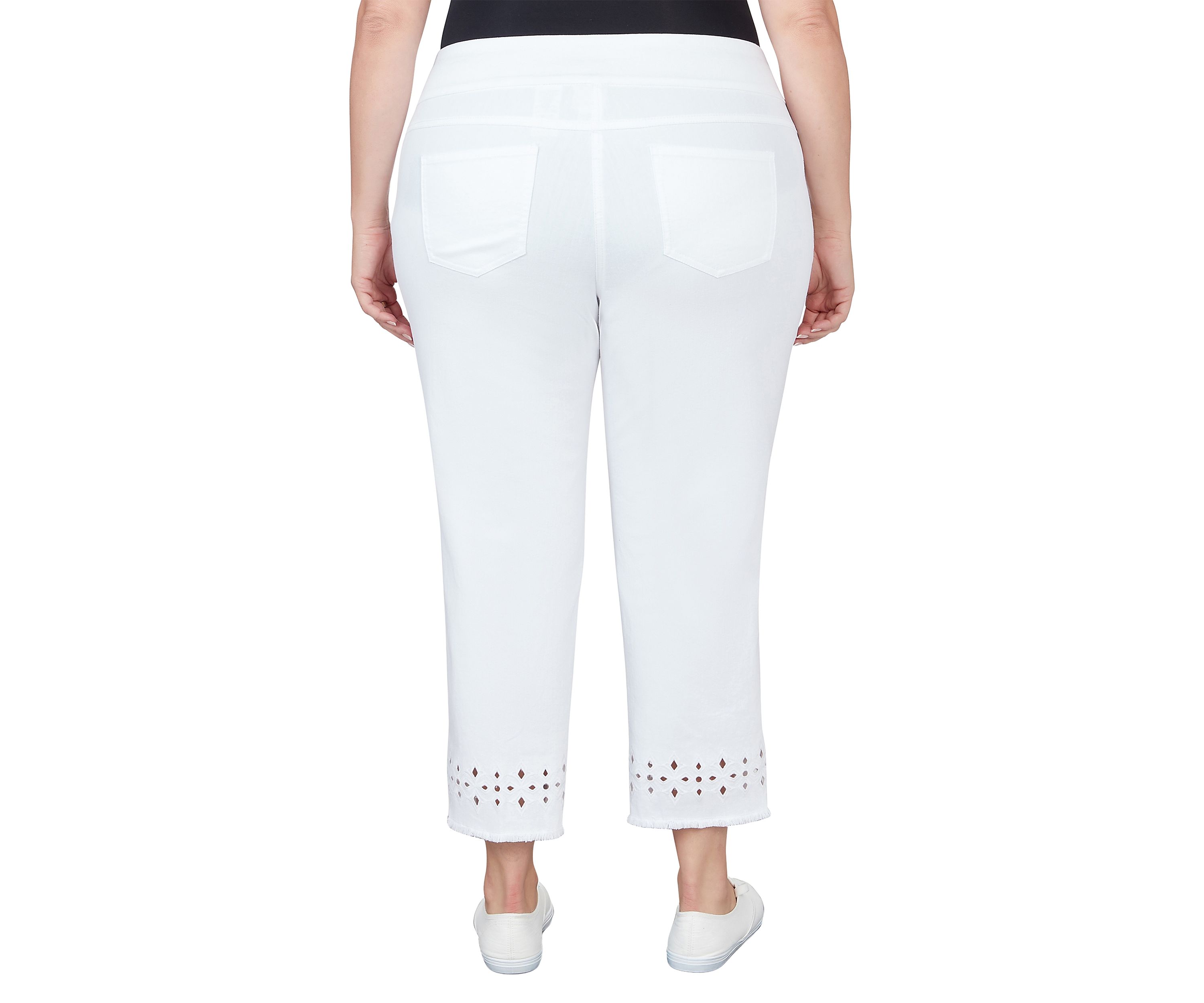 Plus Size Pull On Colored Stretch Denim Jeans 