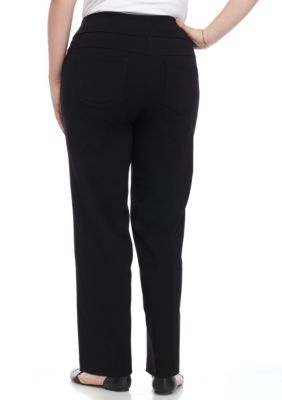 Just My Size Women's Plus Size Snap Hem Pull-On Crop Pant 