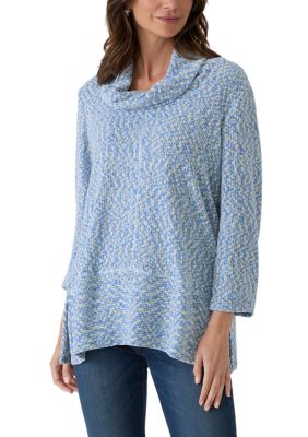 Ruby Rd Women's Cowl Neck Spacedye Sweater, XL
