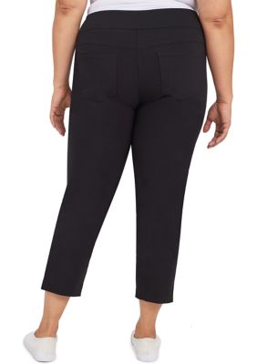 Plus Pull-On Tech Ankle Pants