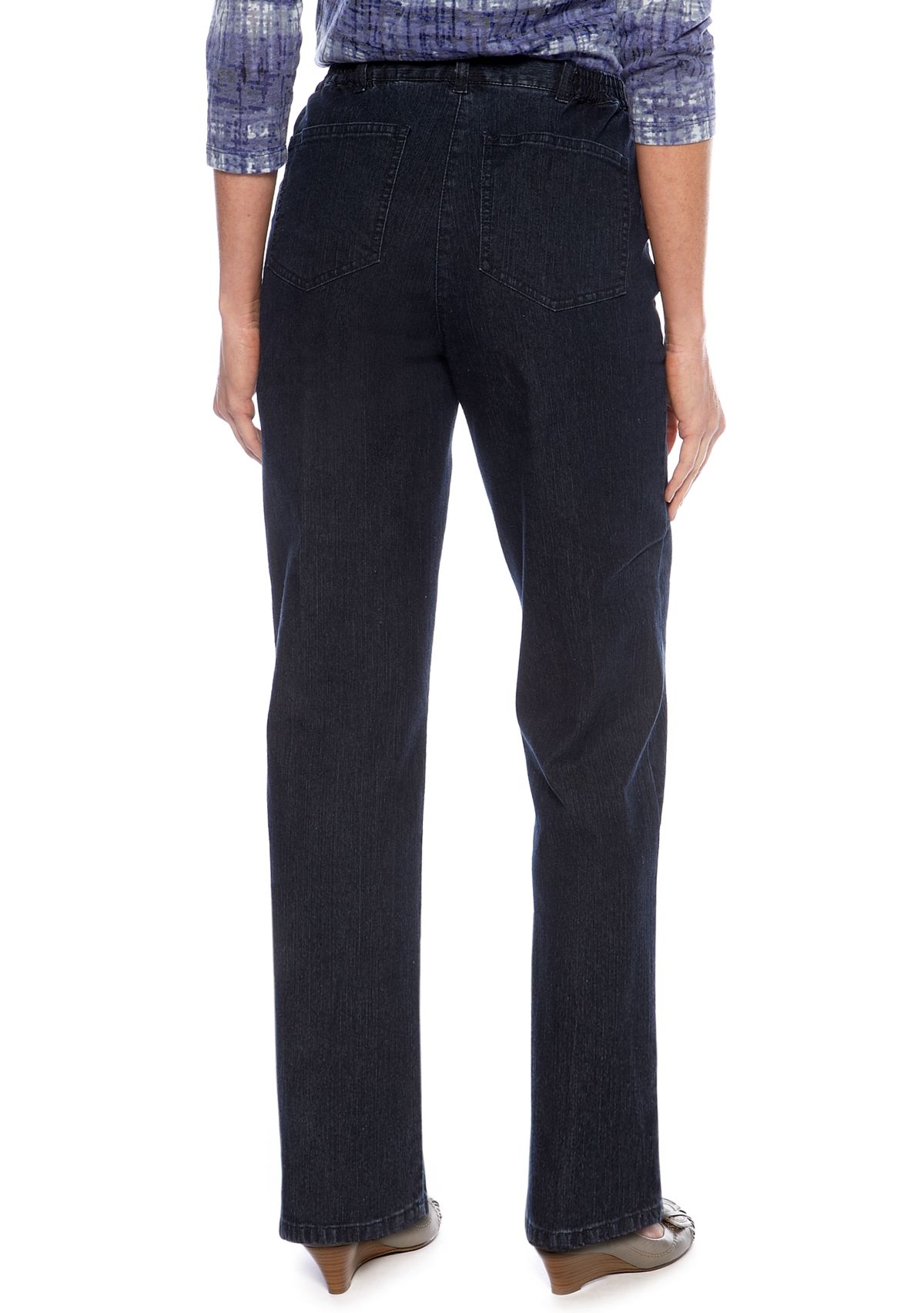 Womens Classic Elastic Side Jeans