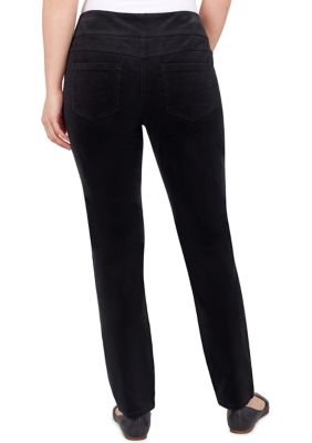 Ruby Road Favorites Womens Solid Pull On Capris 14 Black 