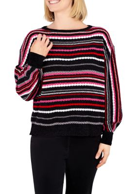 Women's Holiday Stripe Sweater