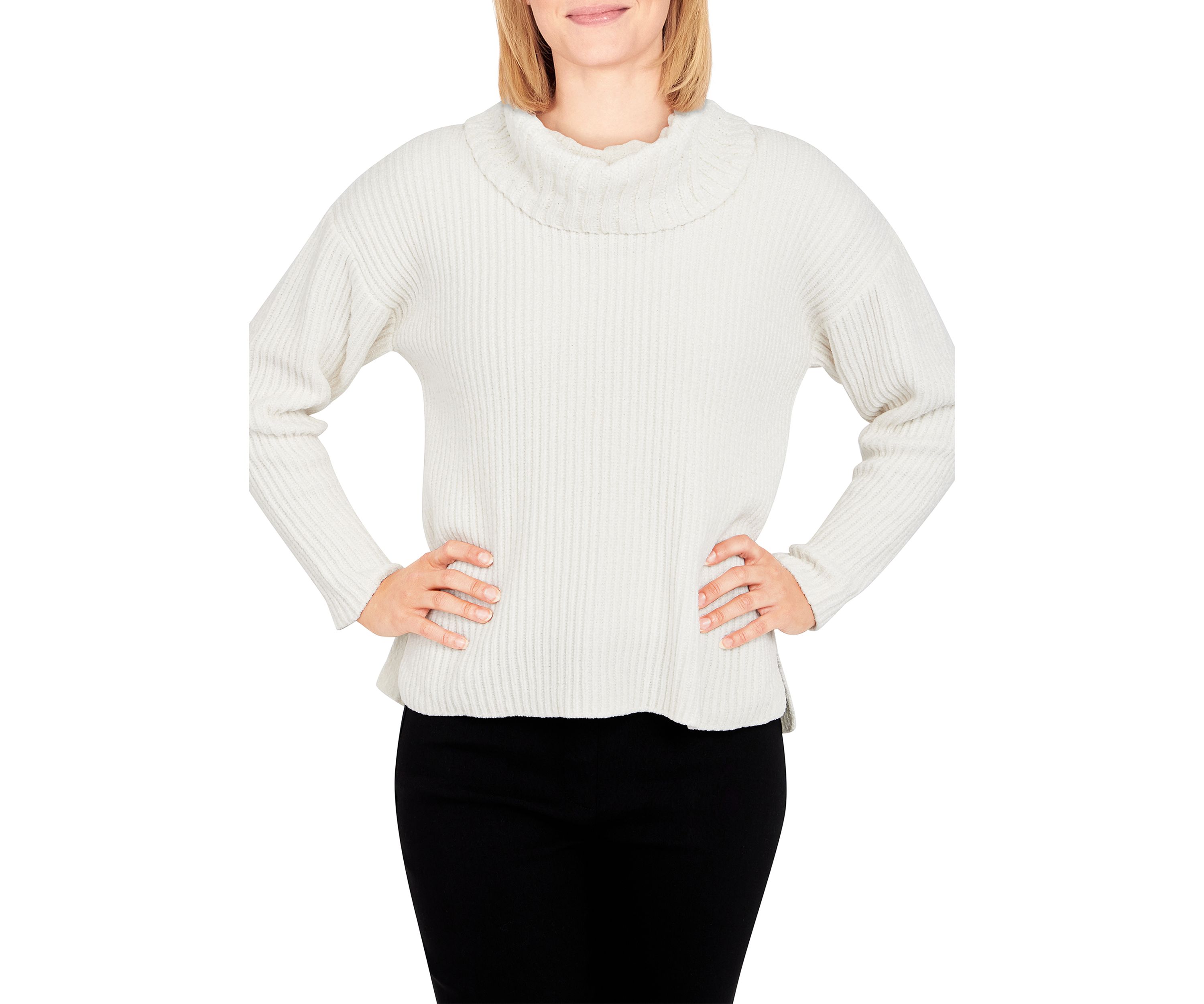 Petite Solid Chenille Sweater