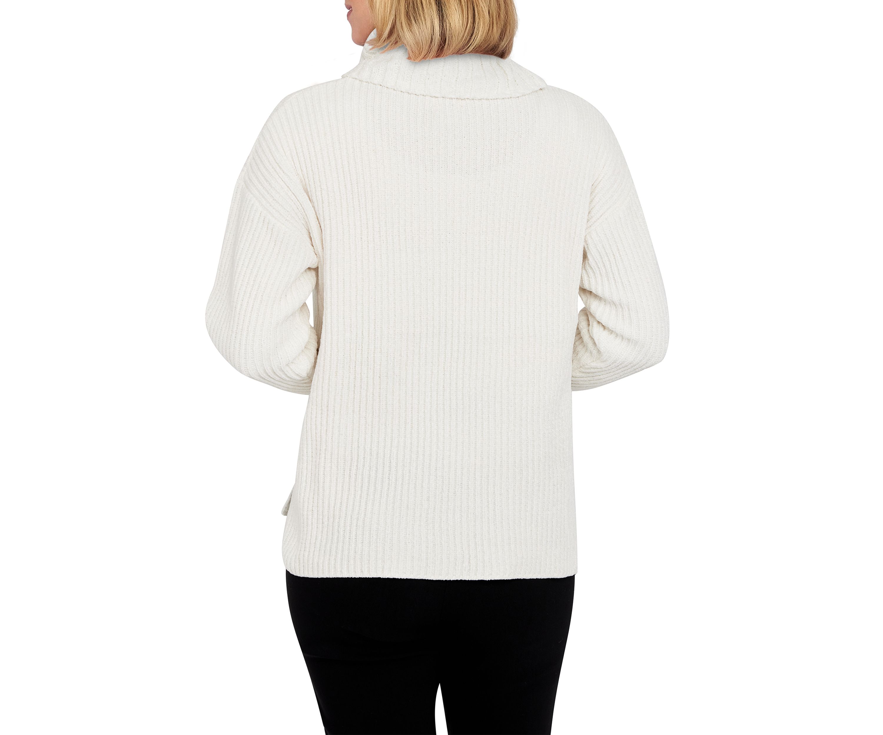 Petite Solid Chenille Sweater