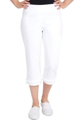 Womens White Capri Pants