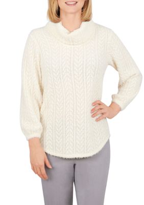 Women's Cozy Cable Knit Top
