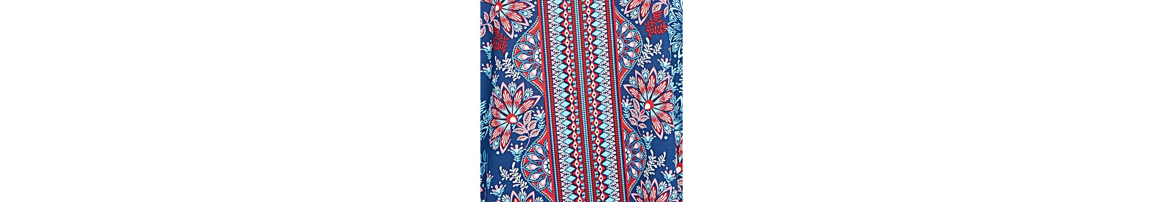 Plus Size Folk Floral Crepe Top