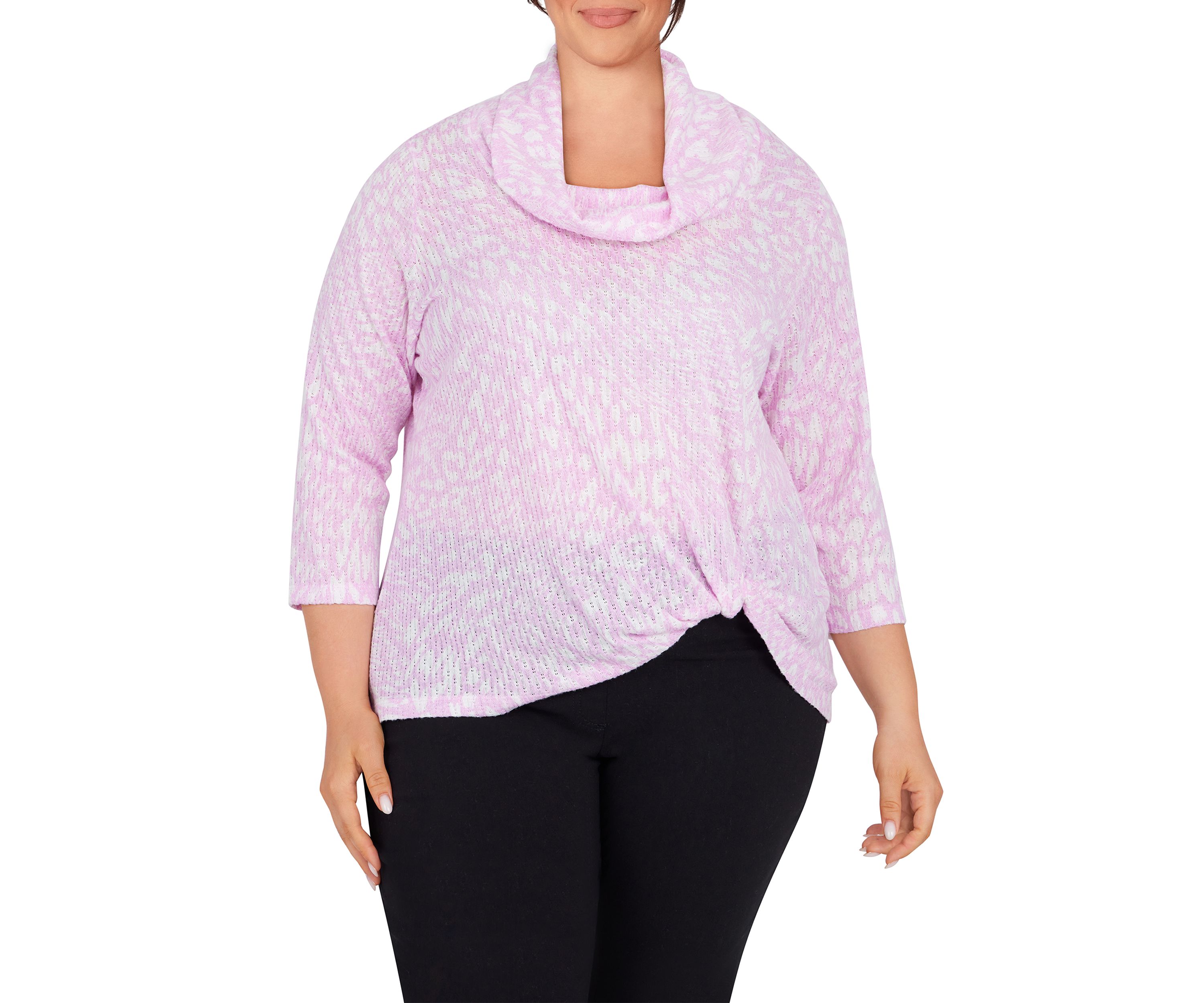 Plus Size Abstract Animal Top