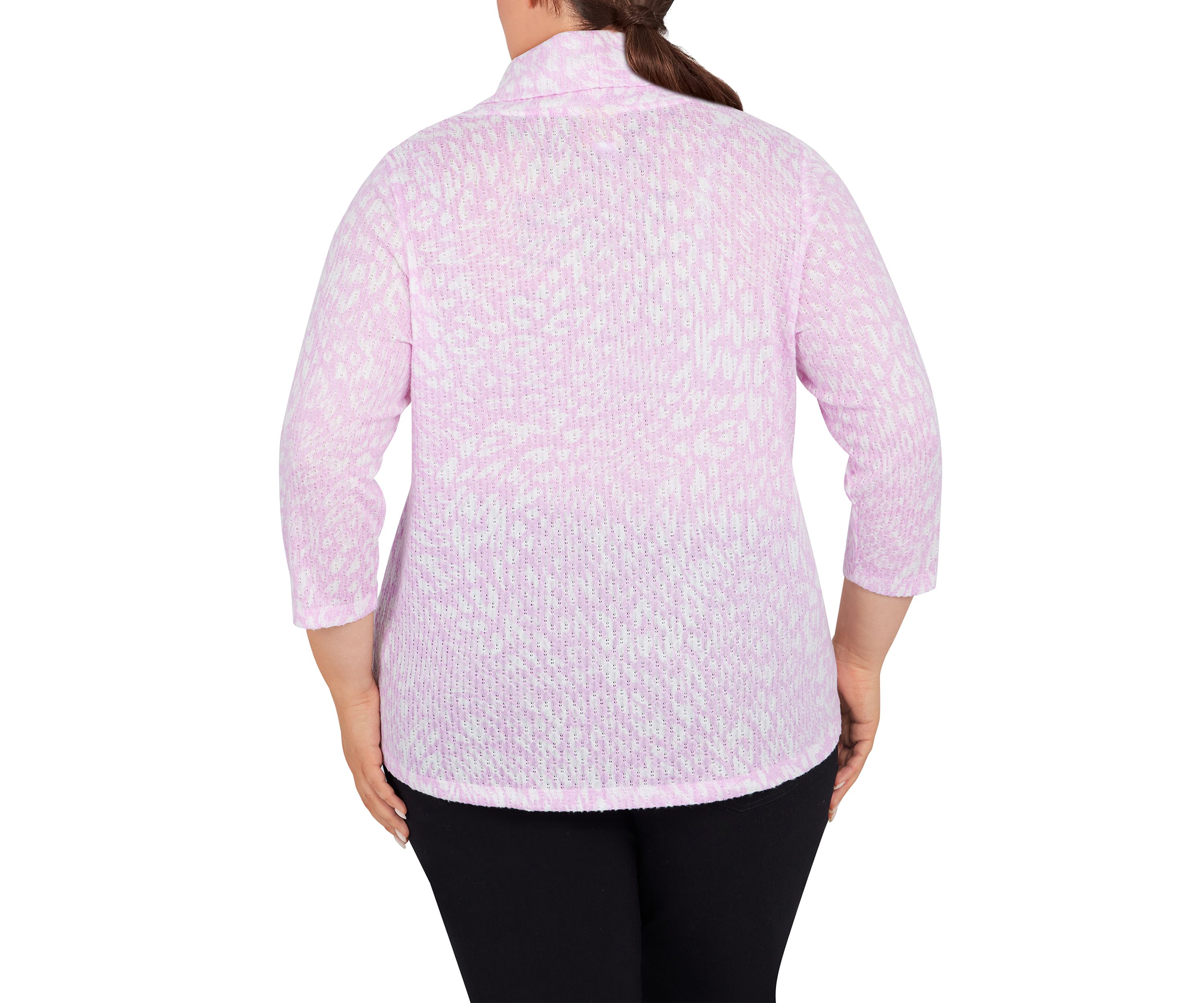 Plus Size Abstract Animal Top