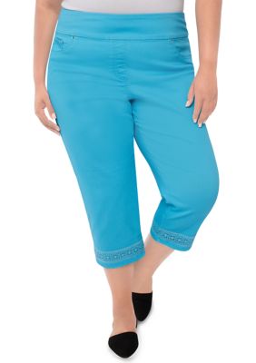 Ruby Rd Plus Size Stretch Denim Capris | belk