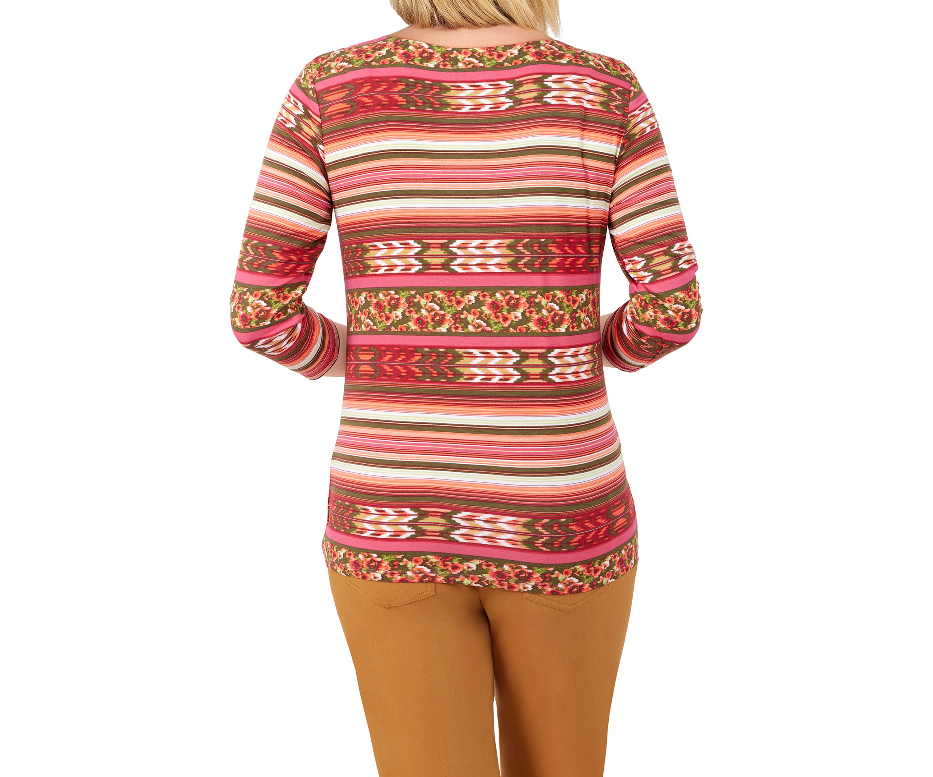 Womens Chain Twist Front Top