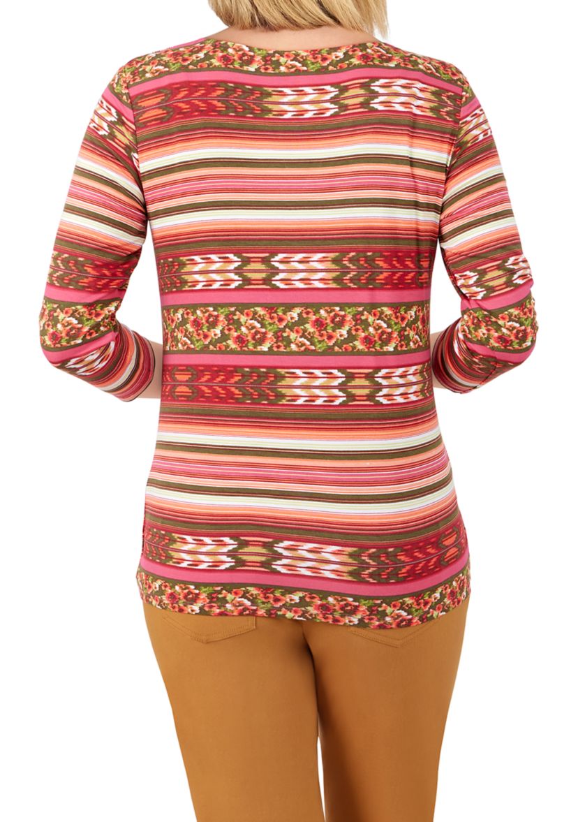 Womens Chain Twist Front Top