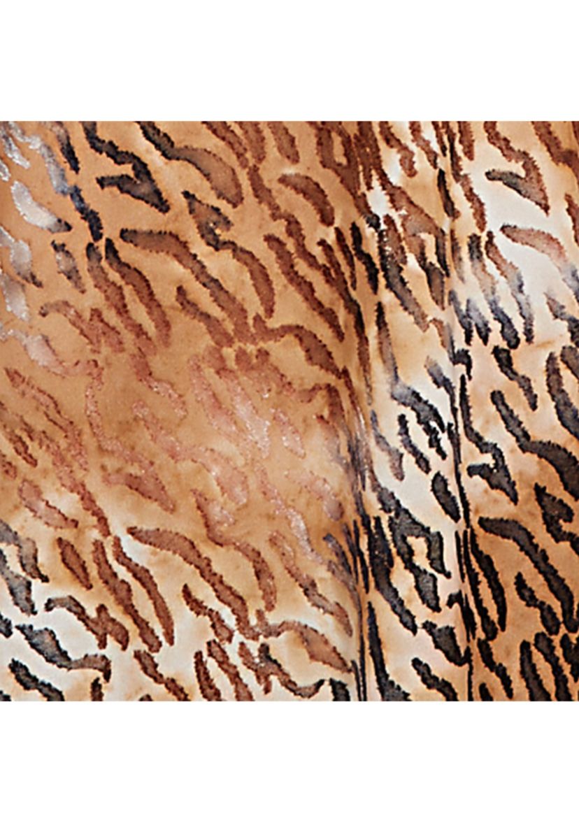Plus Size Tie Dye Zebra Jacquard Textured Top