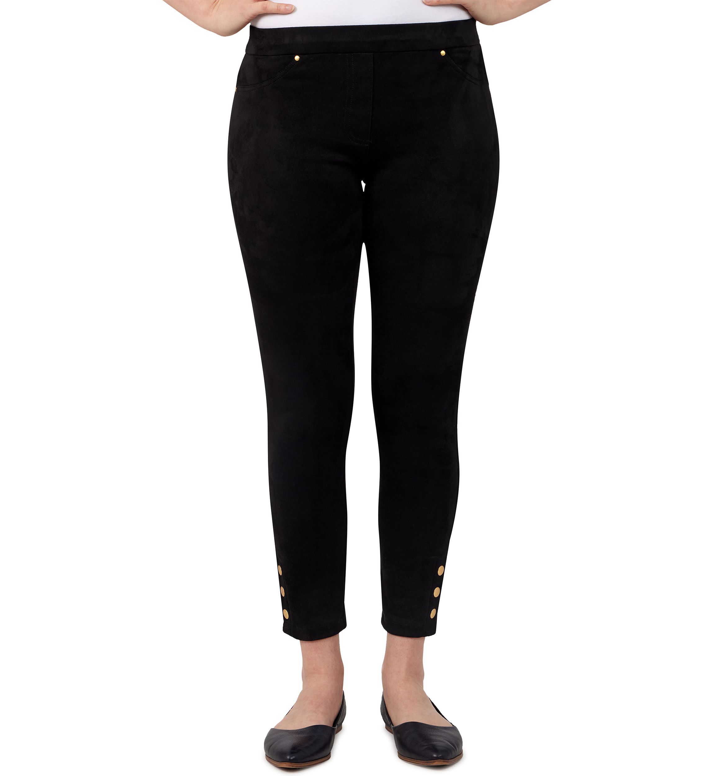 Mix Master Stretch Suede Ankle Pants